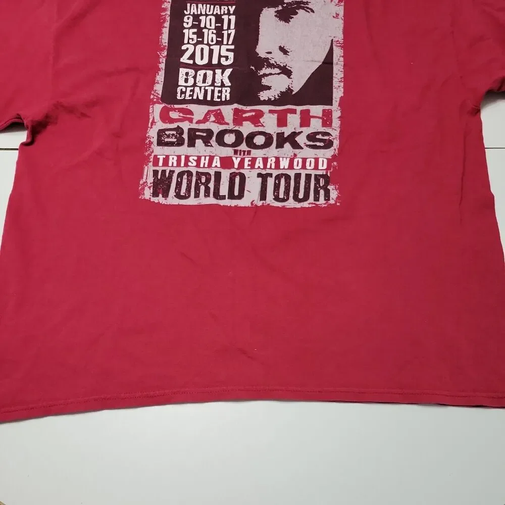 Garth Brooks Trisha Yearwood World Tour Bok Center T-Shirt Men XXL Gildan Cotton